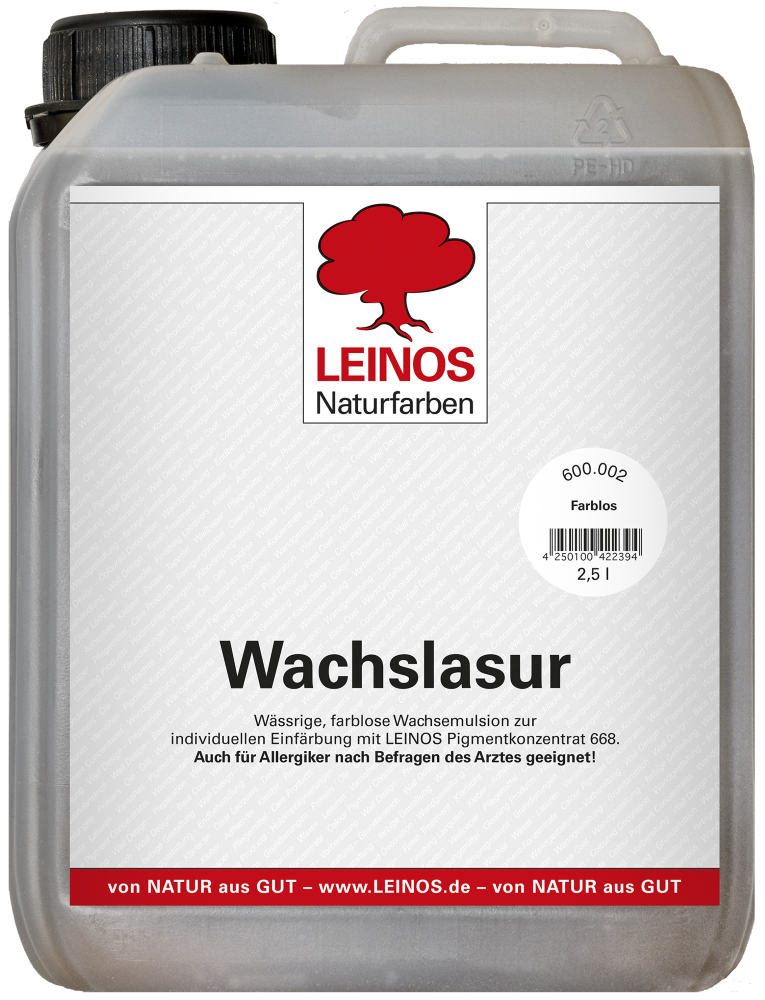 Leinos Wachslasur auf Wasserbasis farblos