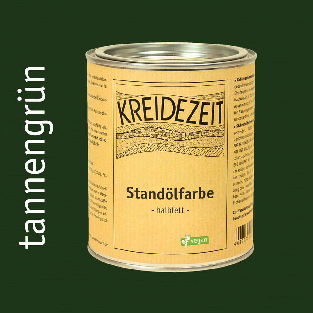 Kreidezeit Standölfarbe halbfett tannengrün