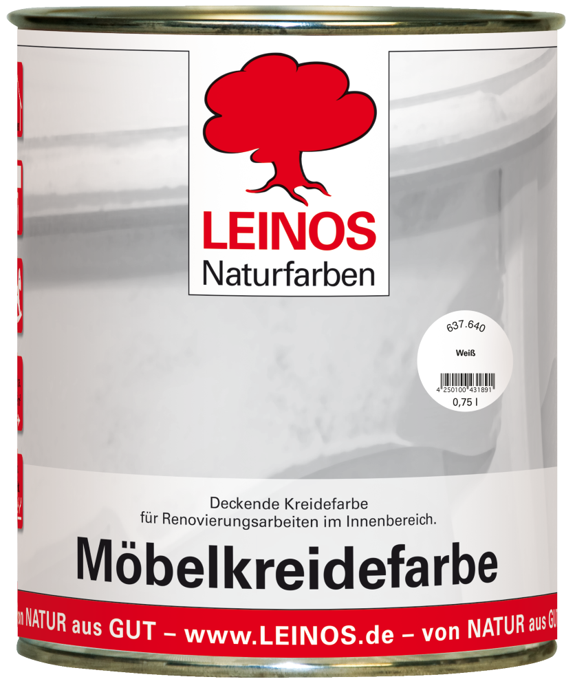 Leinos Möbelkreidefarbe Weiß