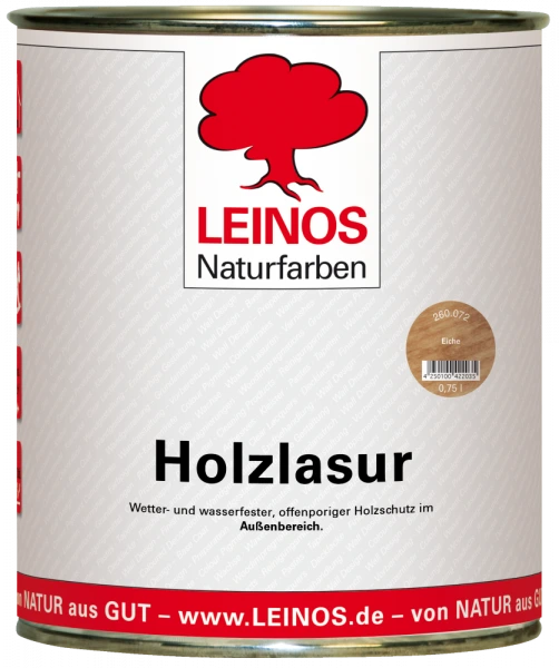 Leinos Holzlasur eiche außen