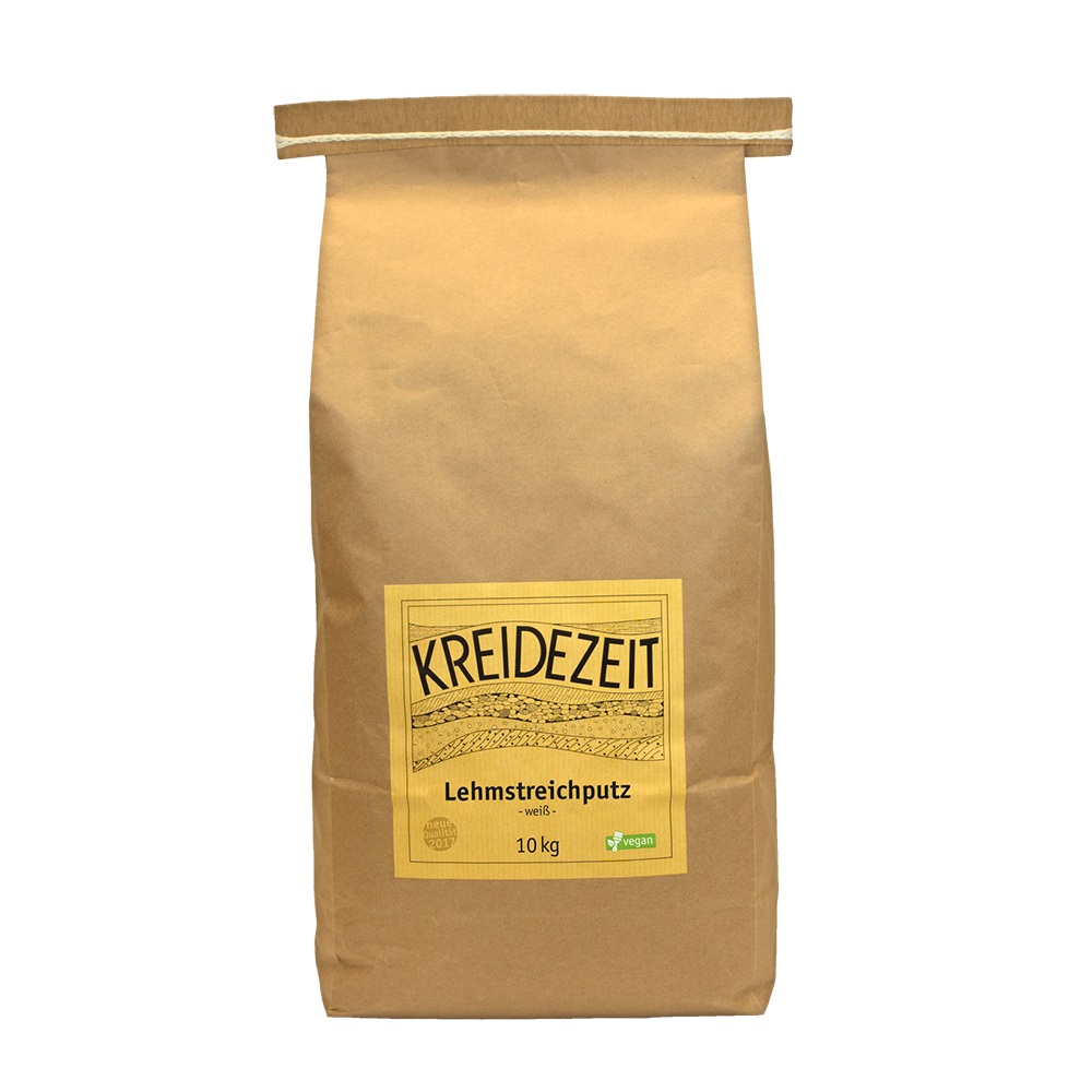 Kreidezeit Lehmstreichputz - naturweiß