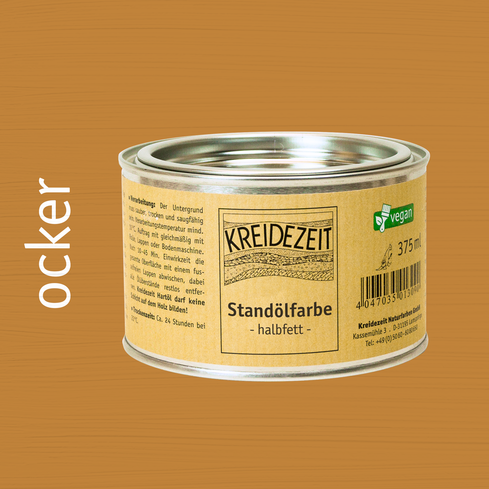 Kreidezeit Standölfarbe halbfett ocker