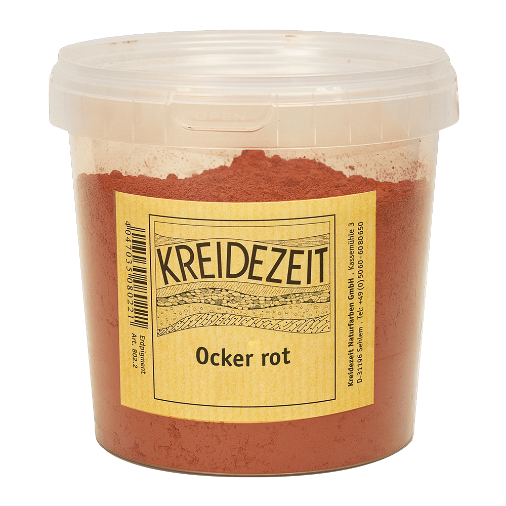 Kreidezeit Pigment Ocker rot