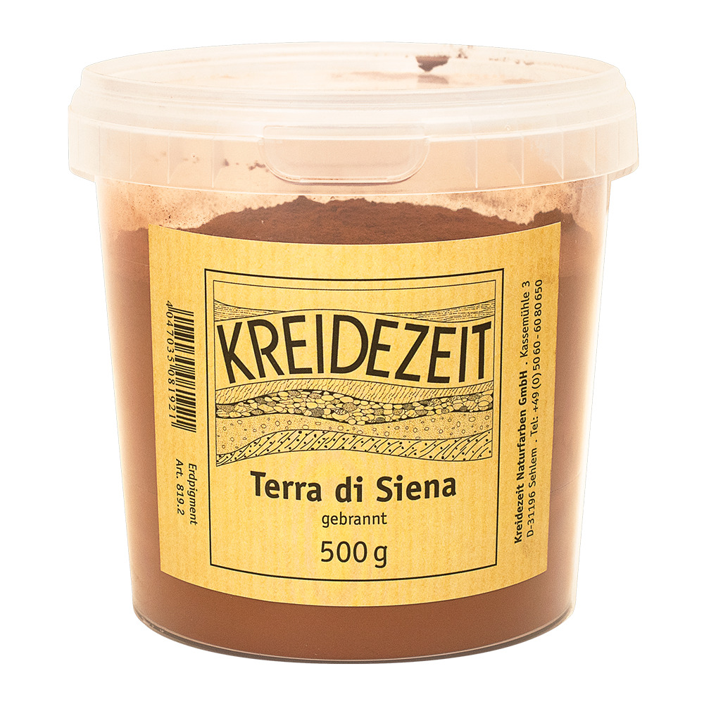 Kreidezeit Pigment Terra di Siena gebrannt 500g