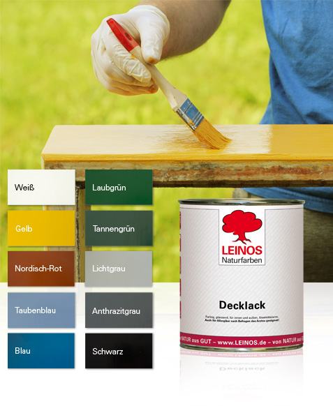 Leinos Decklack 840, weiß 9010