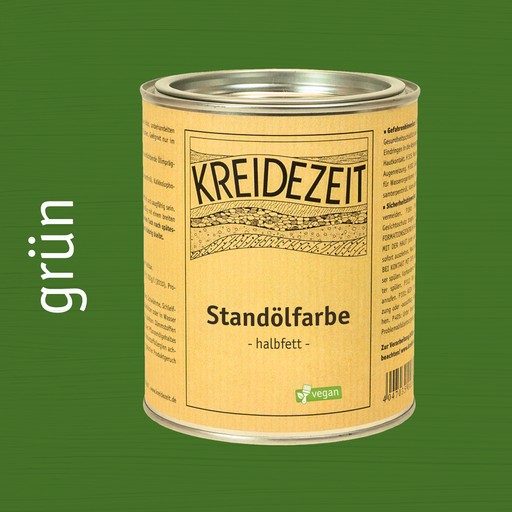 Kreidezeit Standölfarbe halbfett grün