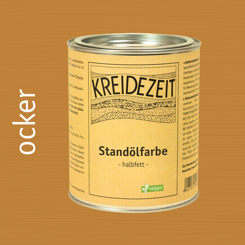 Kreidezeit Standölfarbe halbfett ocker