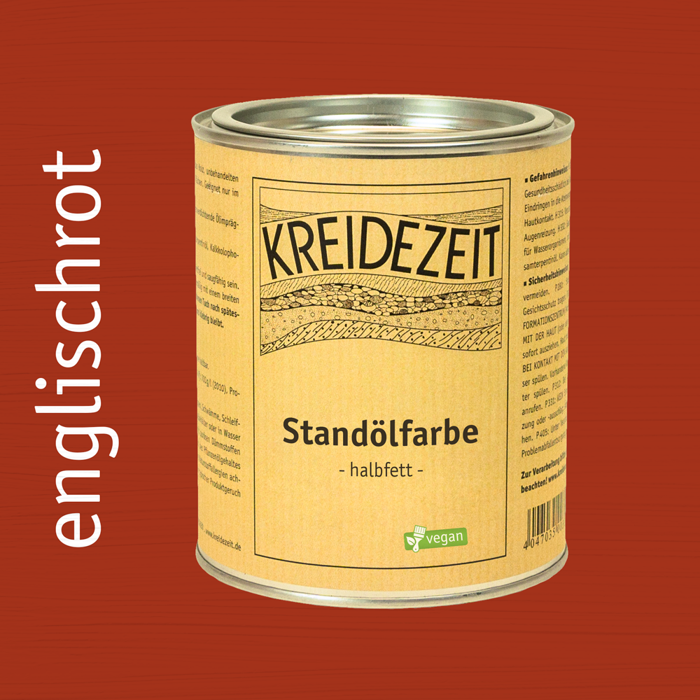 Kreidezeit Standölfarbe halbfett englischrot