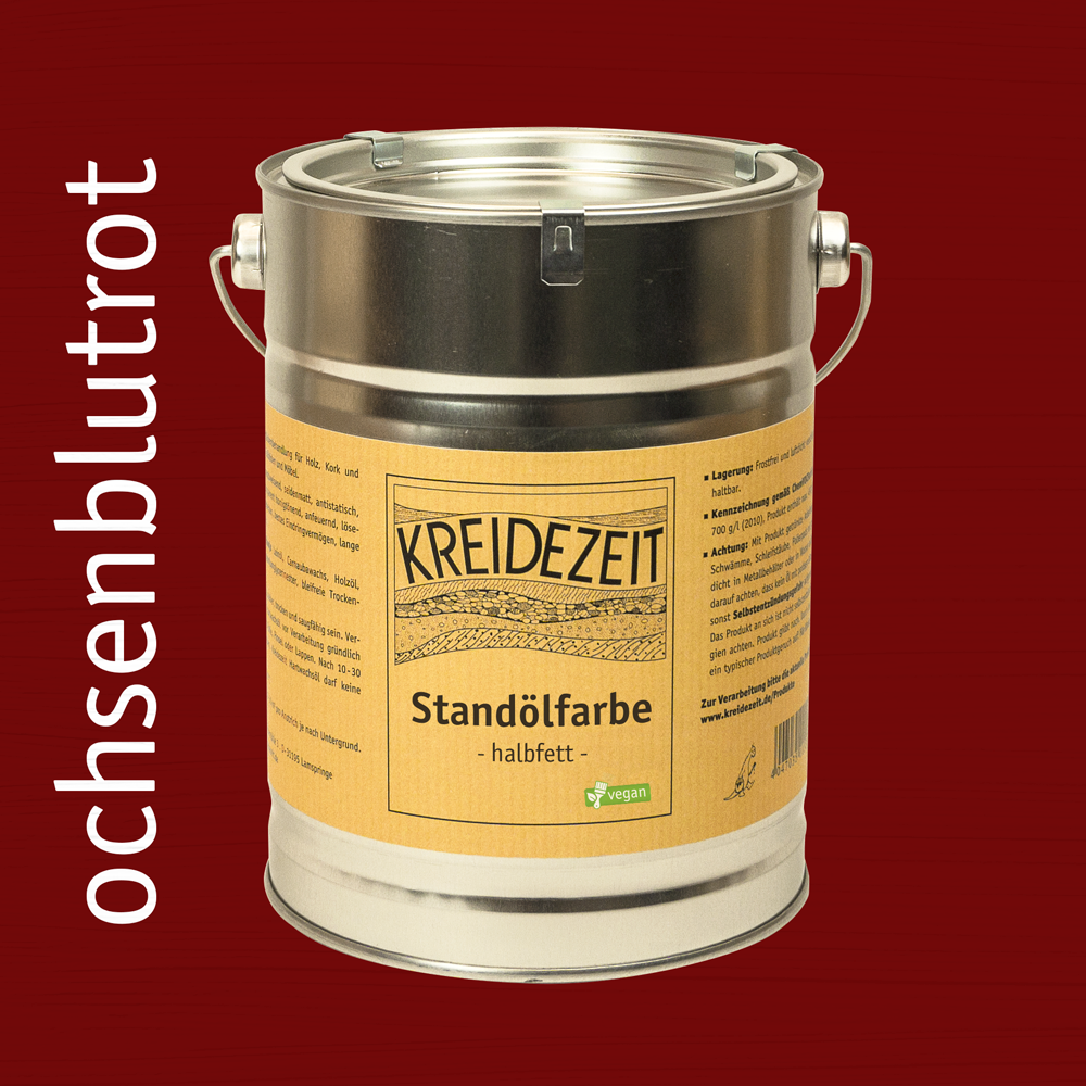 Kreidezeit Standölfarbe halbfett ochsenblutrot