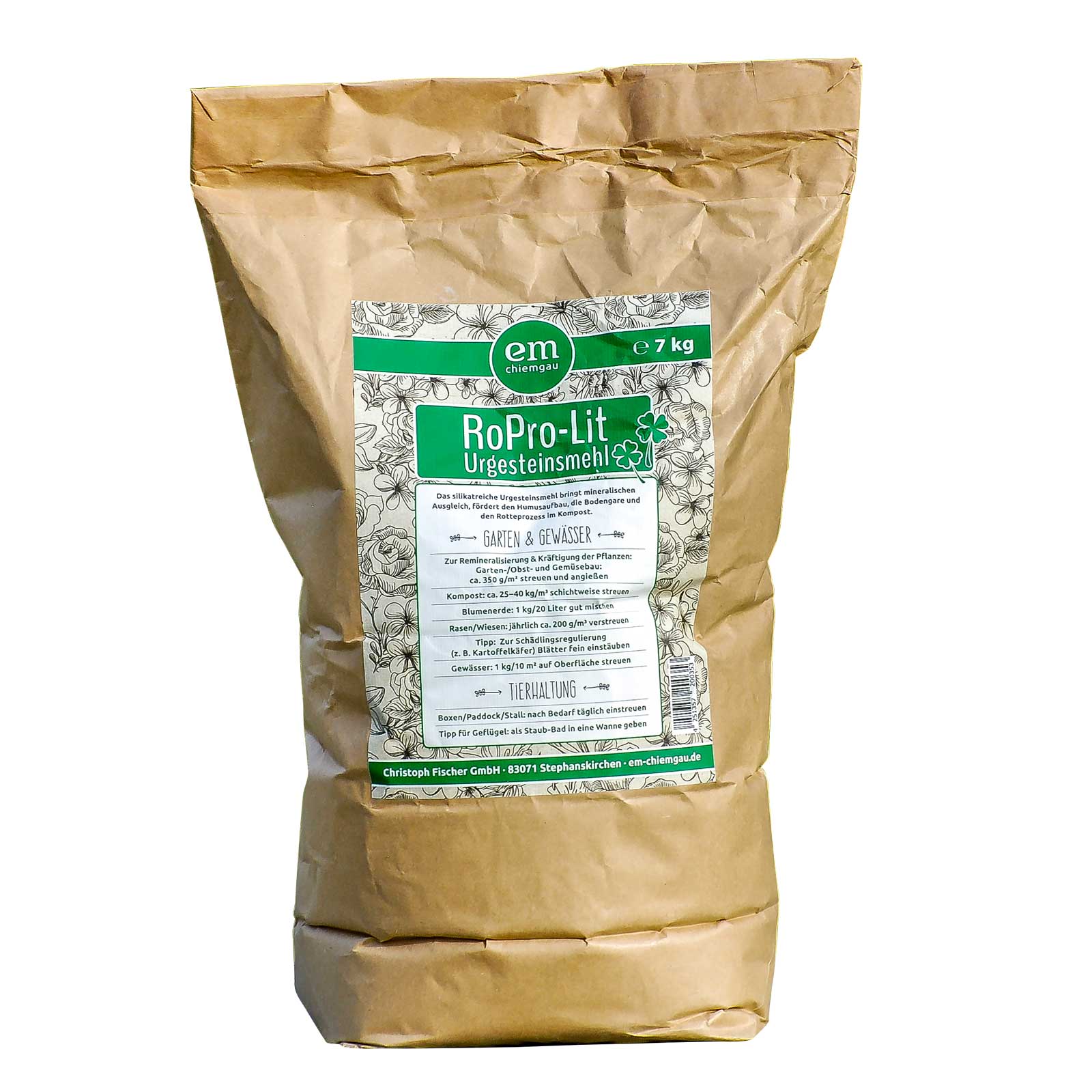 RoPro-Lit Urgesteinsmehl · universelles Mineral · 7 kg Sack